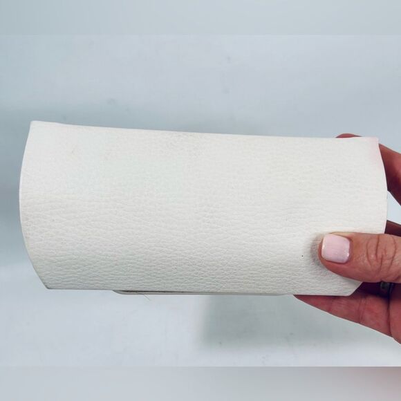 Michael Kors White Leather Sunglasses Case - Picture 5 of 10